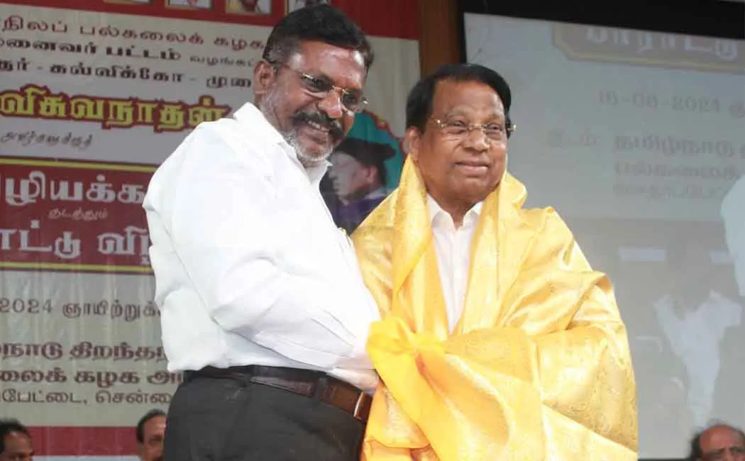  thol thirumavalavan speech about VIT Viswanathan